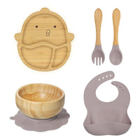 Conjunto Alimentação do Bebê Fazendinha - 5 Peças
