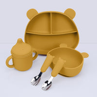 Conjunto Alimentação do Bebê - Meu Ursinho - 5 Peças