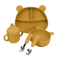 Conjunto Alimentação do Bebê - Meu Ursinho - 5 Peças