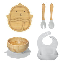Conjunto Alimentação do Bebê Fazendinha - 5 Peças