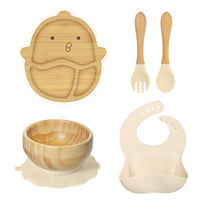 Conjunto Alimentação do Bebê Fazendinha - 5 Peças