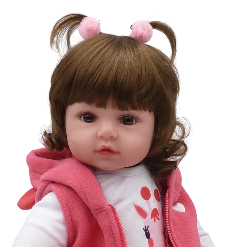 Boneca Bebê Reborn Fashion com Roupa Estilosa – ColoriPé