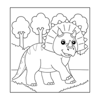 Livro Infantil Para Colorir Dinossauros - Envio Digital Imprima e Use!