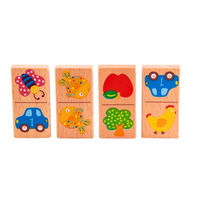 Dominó Educativo de Madeira 28 Peças