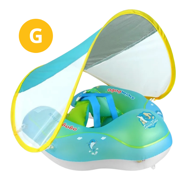 Boia de Piscina para Bebê com Cobertura Proteção UV
