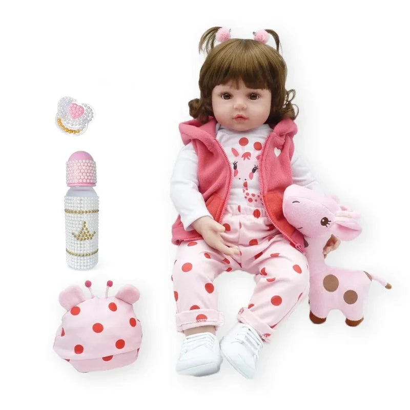 Boneca Bebe Reborn Realista Menina