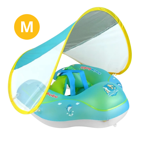 Boia de Piscina para Bebê com Cobertura Proteção UV