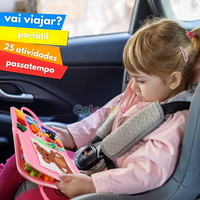 Maleta Montessori sensorial com atividades motoras e educativas para bebês e criançaas 01 ano Loja ColoriPé
