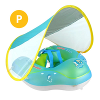 Boia de Piscina para Bebê com Cobertura Proteção UV