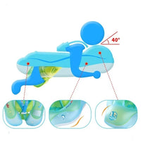 Boia de Piscina para Bebê com Cobertura Proteção UV