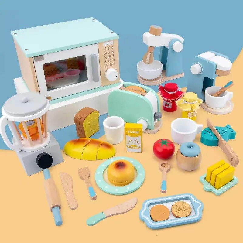 Cozinha Montessori em Madeira Liquidificador