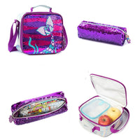 Mochila Infantil com Lancheira e Estojo - Sereia