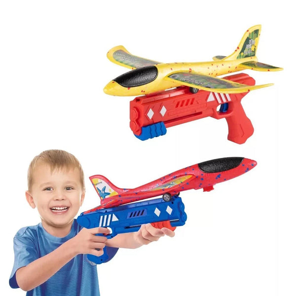 Brinquedo Avião Jato com Lançador Planador