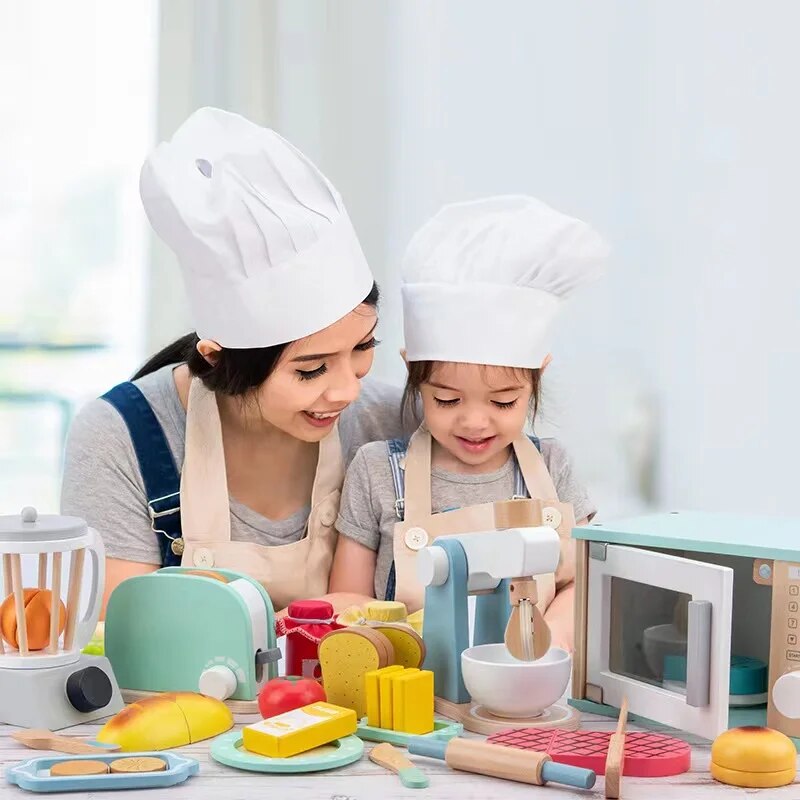 Utensílio de Cozinha Brinquedo em Madeira - Batedeira Infantil