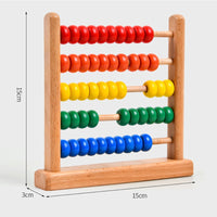 Ábaco Montessori Brinquedo Educativo de Madeira | Aprenda Brincando