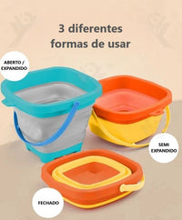 Brinquedo de Praia Baldinho de Areia Retrátil