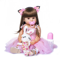 Boneca Bebe Reborn Menina Silicone ColoriPe