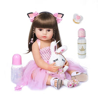 Boneca Bebe Reborn Menina Silicone ColoriPe