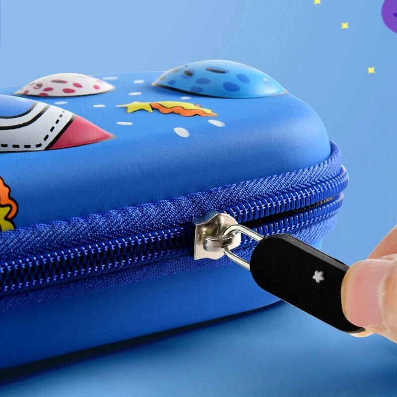 Estojo Escolar Infantil Espacial 3D