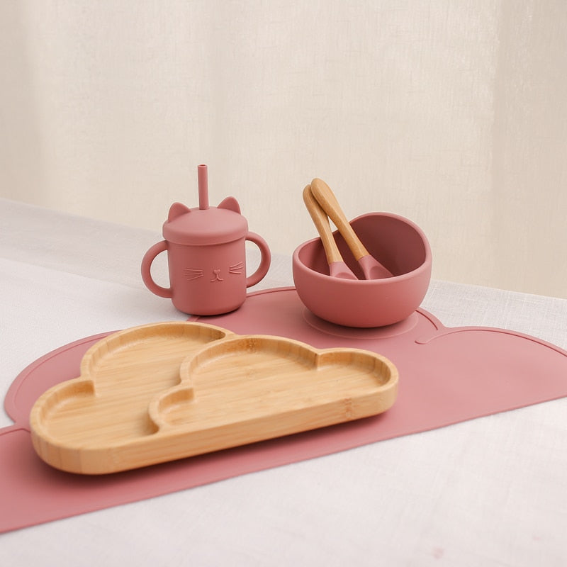 Conjunto Alimentação do Bebê Nuvem