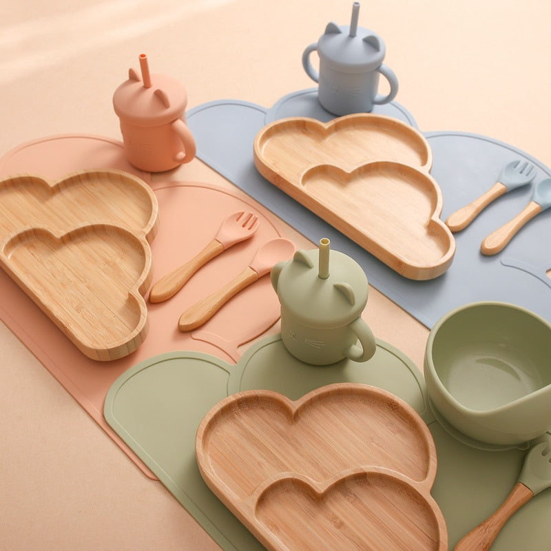 Conjunto Alimentação do Bebê Nuvem