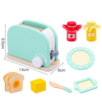 Cozinha Montessori em Madeira Torradeira