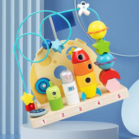 Labirinto Aramado Aventura Espacial Brinquedo Educativo de Madeira