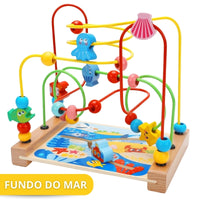Labirinto Aramado Divertido Brinquedo Educativo de Madeira