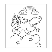 Livro Infantil Para Colorir Unicórnios - Envio Digital Imprima e Use!