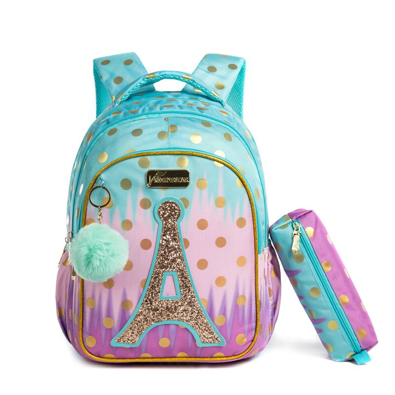 Mochila Infantil com Lancheira e Estojo Love Paris