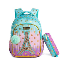 Mochila Infantil com Lancheira e Estojo - Love Paris