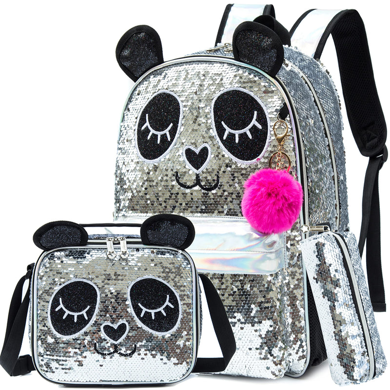 Mochila Infantil com Lancheira e Estojo - Pandinha
