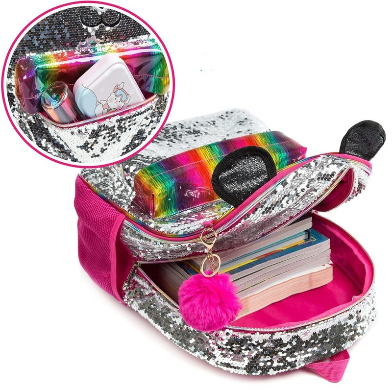 Mochila Infantil com Lancheira e Estojo - Pandinha