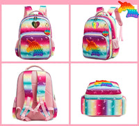 Mochila Escolar Infantil Pop It Unicórnio