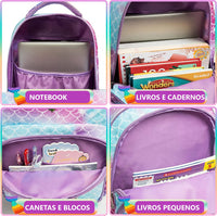 Mochila Escolar Infantil Pop It Coração