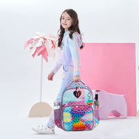 Mochila Escolar Infantil Pop It Sereia