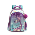 Mochila Infantil com Lancheira e Estojo - Sereia Verde