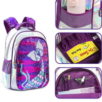 Mochila Infantil com Lancheira e Estojo - Sereia