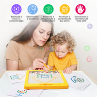lousa prancheta magnética brinquedo educativo coloripé