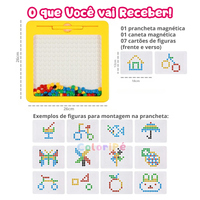 lousa prancheta magnética brinquedo educativo coloripé