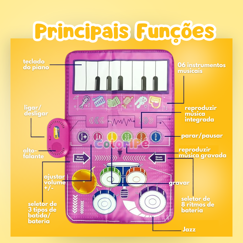 tapete musical infantil