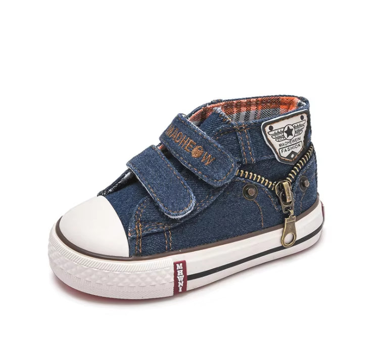 Tênis Infantil Jeans Cano Alto