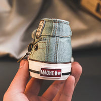 Tênis Infantil Jeans Cano Alto